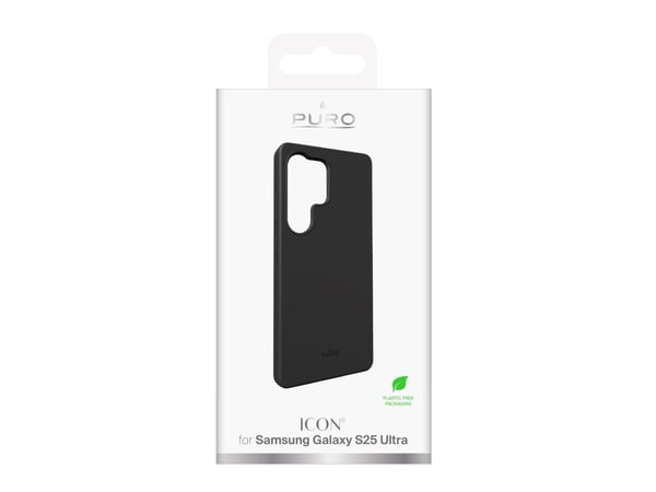 Etui silikonowe Puro Icon til Samsung Galaxy S25 Ultra - sort