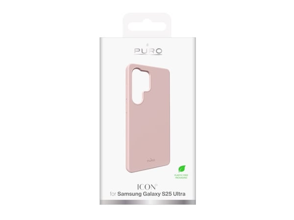 Puro Icon Silikonetui til Samsung Galaxy S25 Ultra - Rosa