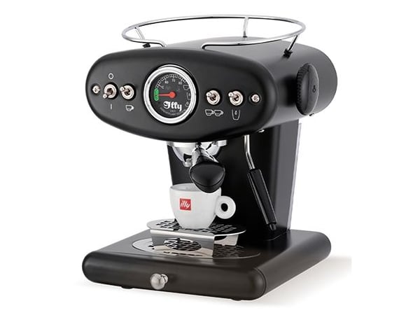 Illy X1, Espressomaskin, 1 l, Kaffe pute, Malt kaffe, 1200 W, Svart, Rustfritt stål