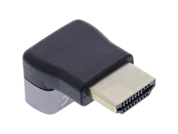 InLine HDMI-sovitin A pistorasia 90° pohja 8K UHD (17991F)