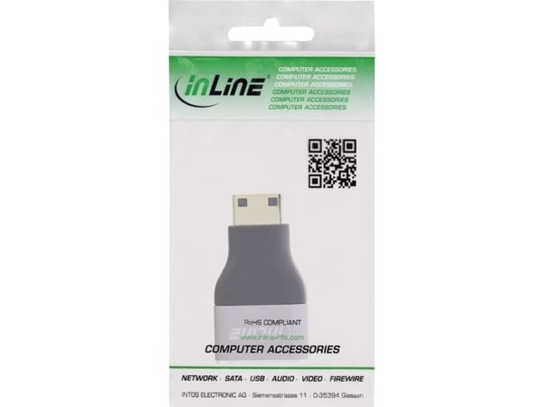 InLine HDMI-sovitin A-pistorasia Mini C-pistoke 8K UHD (17991C)