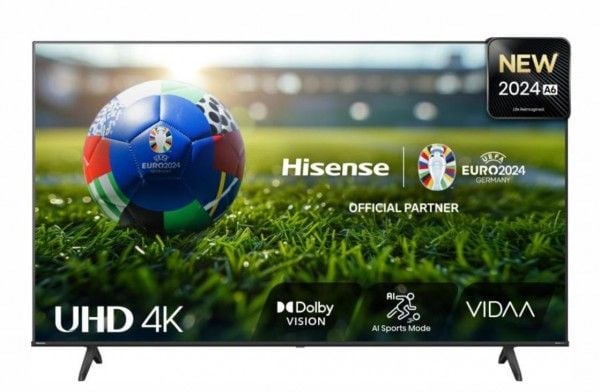 Hisense 50A6N - 50" Diagonalklasse A6N Series LED-bakgrunnsbelyst LCD TV - Smart TV - VIDAA - 4K UHD (2160p) 3840 x 2160 - HDR - Direct LED - svart