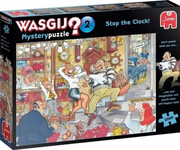 Jumbo puslespill Wasgij Mystery 2 Stop the Clock, 1000 brikker