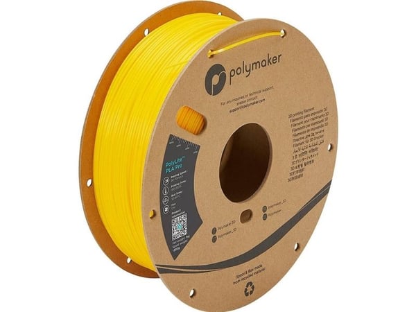 Polymaker PA07009 Filament PLA Pro høy stivhet slagfast 1,75 mm 1000 g gul PolyLite (PA07009)