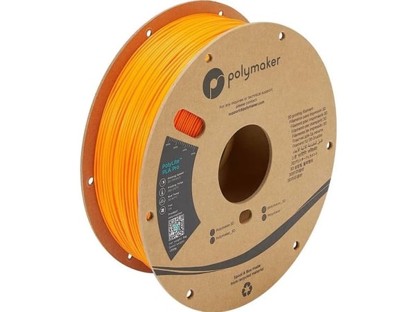 Polymaker PA07010 Filament PLA Pro høy stivhet slagfast 1,75 mm 1000 g oransje (PA07010)