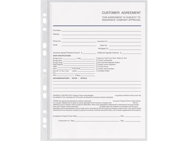 Plastfickor Oxford, 120 µm, präglad/nopprad, A4, transparent, 100-pack