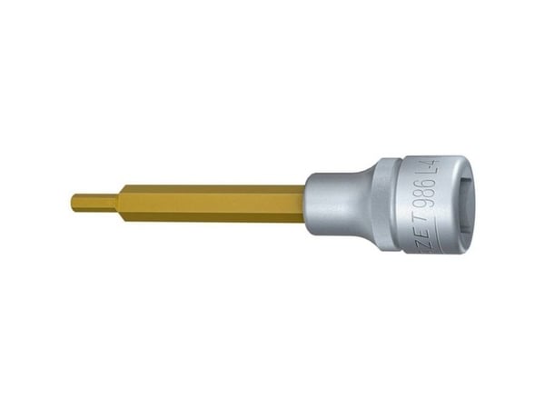 HAZET 986L-4, Stikkontakt, 1/2", Metrisk, 1 hoder, 12.5 mm, Titan