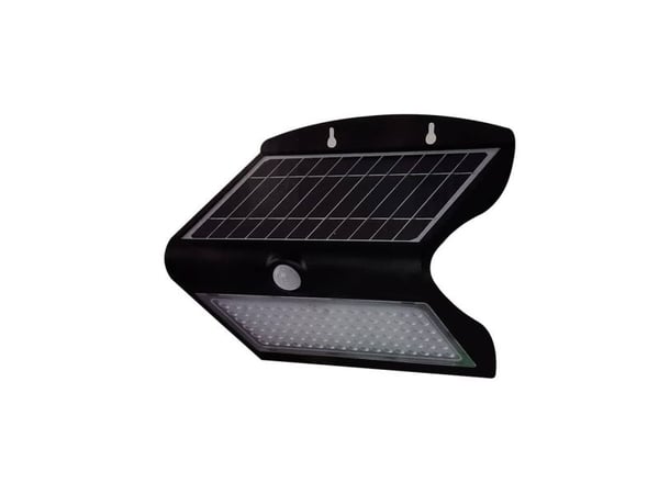 V-TAC 8279 VT-767-7-B Solcelle veggspot med bevegelsessensor LED (RGB) 8 W Just Black