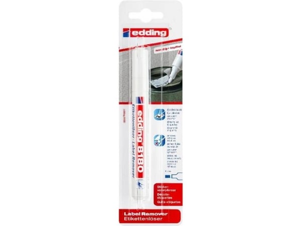 Edding 8180, 1 stykker, Meisel tupp, Hvit, Plast, Rund, 4 mm