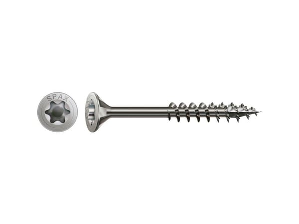 SPAX universal­skruer T30 senkhode rustfritt stål A2 0197000601403 6 mm x 140 mm, 100 stk.