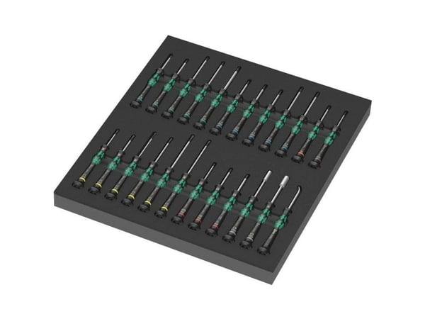 Wera 9715 Skumskrutrekker Kraftform Micro Sett 1