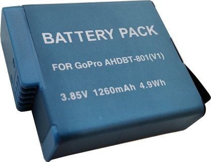 Ekstra digital GOPRO AHDBT-801 batteri, 1220mAh