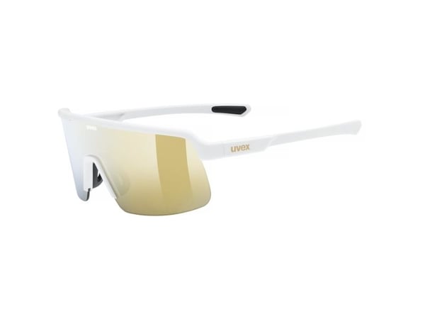 Uvex dyrt, Multisportglasögon, Unisex, Delvis båglösa, Vit, Guld