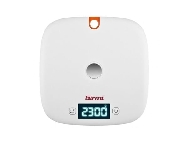 Girmi PS02, Elektronisk köksvåg, 5 kg, 1 g, Orange, Vit, Bänkdiskmaskin, Rund
