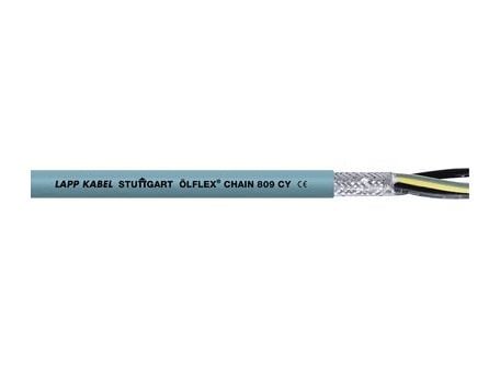 Lapp ÖLFLEX CHAIN 809 CY, 100 m, harmaa, PVC, 36 kg/km, 45 kg/km, 300 V