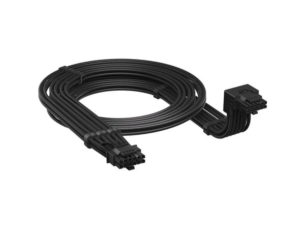 CORSAIR Style B - Strømkabel - 16-stifts PCI-strøm (hann) nedvinklet til 16-stifts PCI-strøm (hann) - 65 cm - svart
