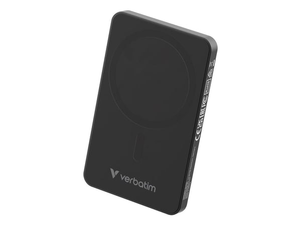 Verbatim Charge ''n'' Go Essentials, 5000 mAh, Quick Charge 3.0, Trådløs lading, 35 W, Svart