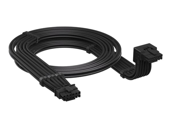 Corsair CP-8920351, 12V-2x6, PCI-E (12+4-pin), 0,65 m, Kulmikas, Suora, 90°
