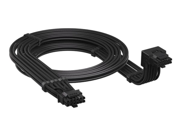 CORSAIR Style B - Strømkabel - 16-stifts PCI-strøm (hann) nedvinklet til 16-stifts PCI-strøm (hann) - 65 cm - svart