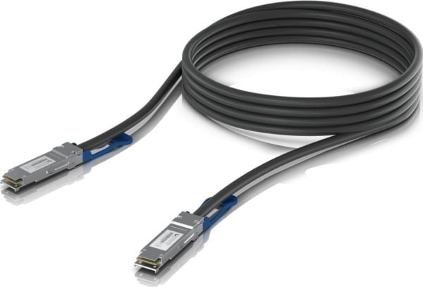 Ubiquiti - Direkte 100GBase-koblingskabel - QSFP28 (hann) til QSFP28 (hann) - 3 m - 7 mm - fiberoptisk