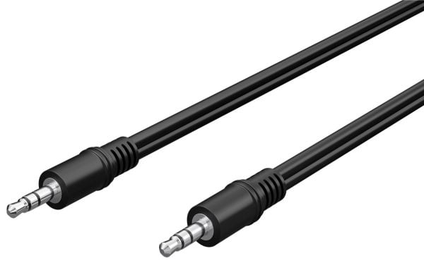 Goobay 50449, 3.5mm, Hankjønn, 3.5mm, Hankjønn, 2,5 m, Sort
