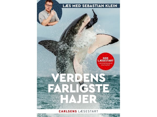 Les med Sebastian Klein - verdens farligste haier | Sebastian Klein | Språk: Dansk