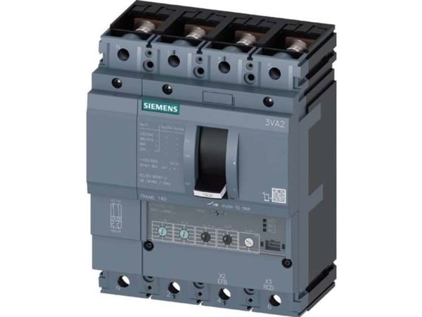 Siemens 3VA2116-5HN42-0AA0 Strömbrytare 1 st Inställningsområde (ström): 63 - 160 A Kopplingsspänning (max.): 690 V/AC (B x H x D) 140 x 181 x 86 mm