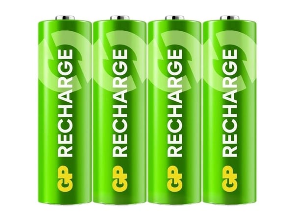 Gold Peak Industries Recharge Mignon AA oppladbart batteri NiMH 2100 mAh 1,2 V 4 stk (GPRCH210AA978C4)