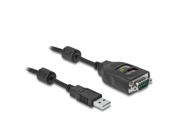 Delock - USB / seriell-kabel - USB (hann) til RS-232 (hann) - 2 m - svart
