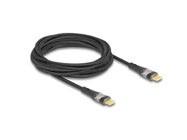 Delock - USB-kabel - 24 pin USB-C (hane) till 24 pin USB-C (hane) - USB 2.0 - 5 A - 3 m - Stöd för Power Delivery 3.0, Snabbladdning upp till 100 W...