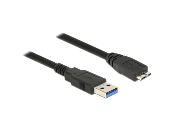 Delock - USB-kabel - USB-type A (hann) til Micro-USB Type B (hann) - USB 3.0 - 1.5 m - svart