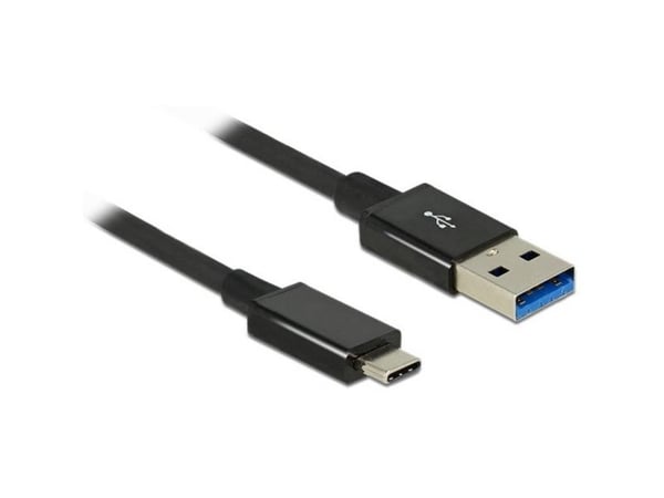 Delock Premium - USB-kabel - USB-type A (hann) til USB-C (hann) - USB 3.1 Gen 2 - 1 m - svart