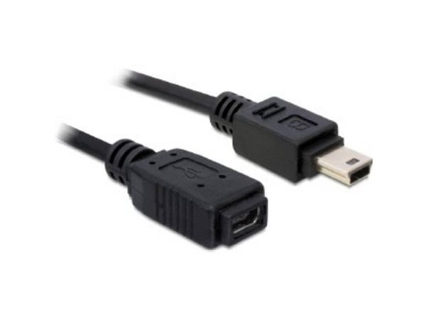 Delock - USB-kabel - mini-USB type B (hann) til mini-USB type B (hunn) - 1 m