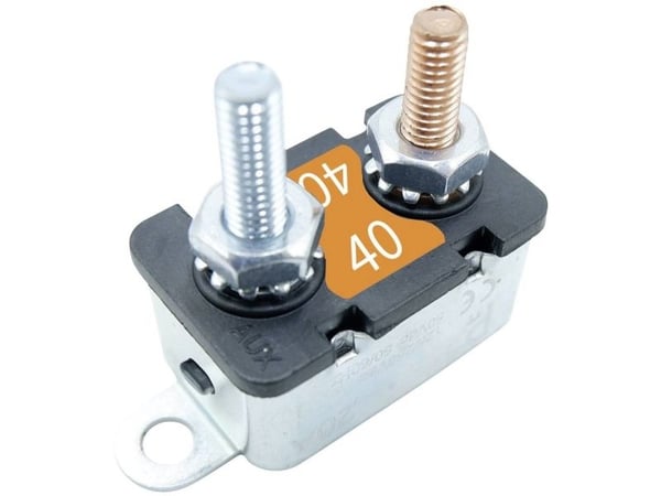 PARTS PTT C001-102-0111C2T340 sikringsautomat, 40 A/20 A, sølv/oransje, 1 stk