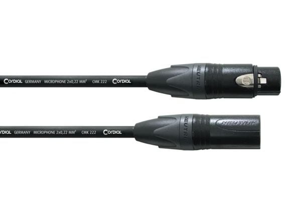 Cordial CPM 3 FM, XLR, Hankjønn, XLR, Hunkjønn, 3 m, Svart