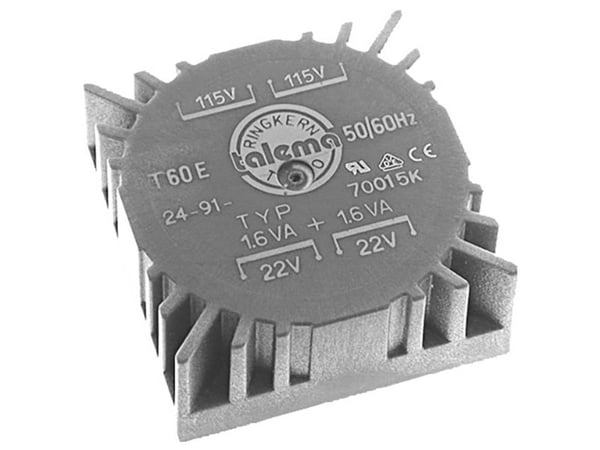 Talema 70010K printtransformator 2 x 115 V, 2 x 7 V, 3,2 VA, 229 mA Talema 70010K printtransformator 2 x 115 V, 2 x 7 V, 3,2 VA, 229 mA