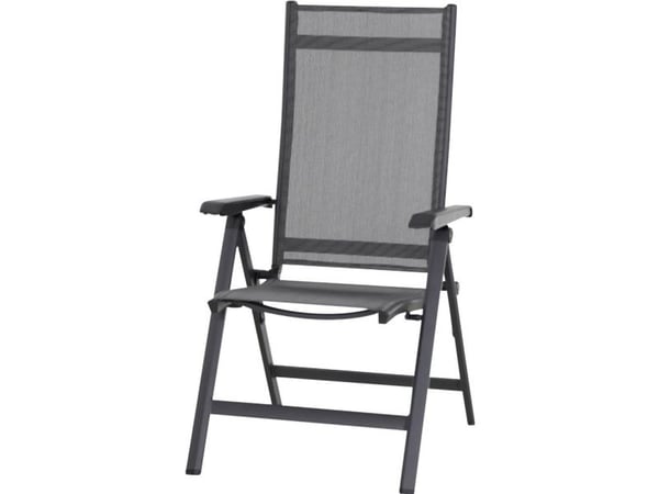 Siena Garden Tesoro M29543 hage stol aluminium/plast antrasitt matt, svart, sølv