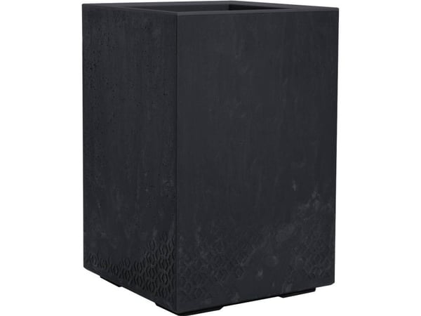 Siena Garden FARO STONE LA992-71 Polypropeenista valmistettu betonin näköinen istutin, musta