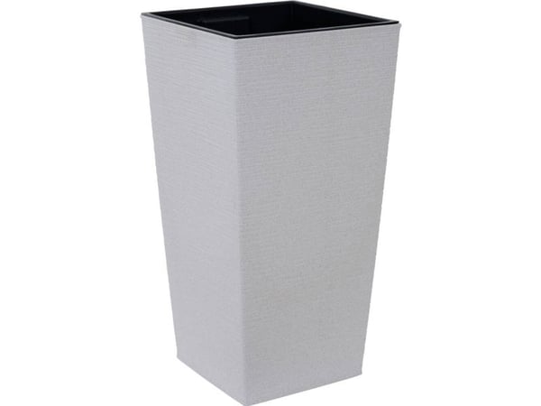 Siena Garden NIZZA GROOVE LA834-05 plantefat i polypropylen krem