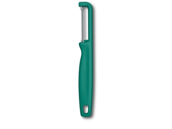 Victorinox Iota, Frukt og grønnsaker, Rett skreller, Grønn, Polypropylen, Hengeløkke, 165 mm