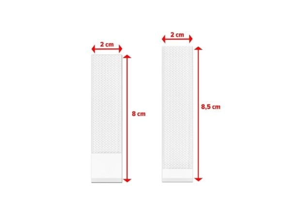 TESA Powerstrips CLICK M + L, monteringspute, hvit, innendørs, 7,2 kg