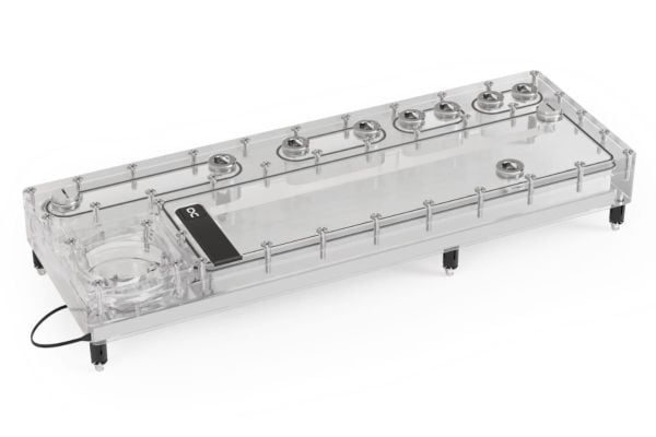Alphacool 13890, Kaldplate, Akryl, Gjennomsiktig, 3-Pin JST + 3-Pin, 1/4", 3-pin