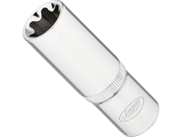 Vigor V7014-22, Kraftpipe, Rustfritt stål, 1 hoder, 3/8", Metrisk, 22 mm