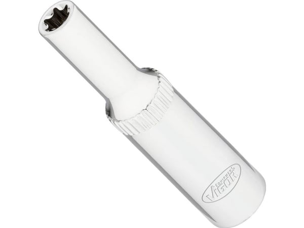 Vigor V7014-6, Kraftpipe, Rustfritt stål, 1 hoder, 1/4", Metrisk, 6 mm