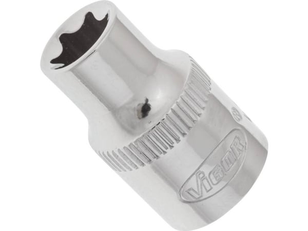 Vigor V2730N, Kraftpipe, Rustfritt stål, 1 hoder, 1/2", Metrisk, 10 mm