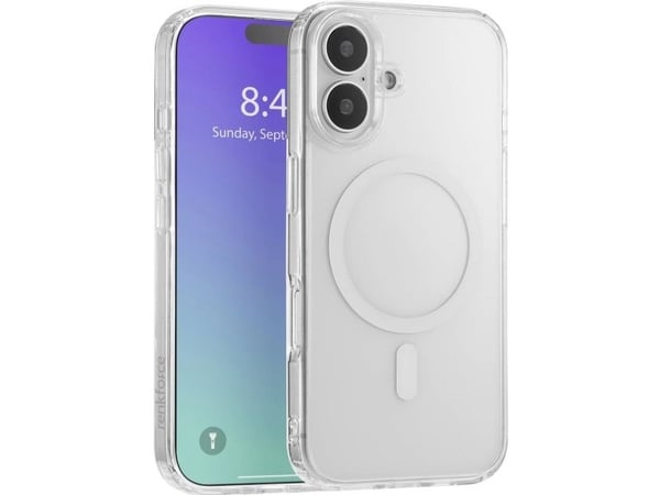 Renkforce RF-6676266, Suojus, Apple, iPhone 16, 15,5 cm (6.1"), Läpinäkyvä