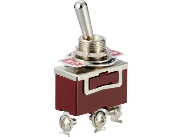 TRU COMPONENTS TC-12819628 Keinukytkin 250 V/AC 15 A 1 x On/Off/On Klikkaava 1 kpl