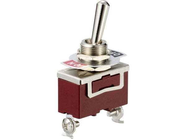TRU COMPONENTS TC-12819624 Keinukytkin 250 V/AC 15 A 1 x Off/(On) Painonappi 1 kpl