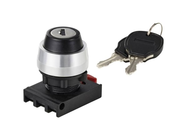 TRU COMPONENTS TC-12835264 ONPOW26BK-Y/21 Avainkytkimen etuosa Kiinnityslaite Musta 2 x 90° 1 kpl TRU COMPONENTS TC-12835264 ONPOW26BK-Y/21 Avainkytkimen etuosa Kiinnityslaite Musta 2 x 90° 1 kpl