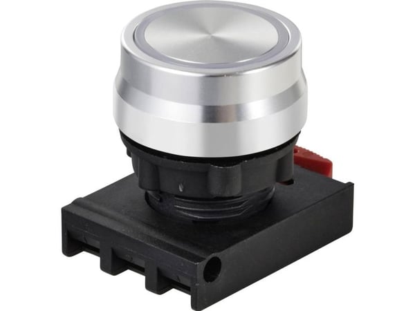 TRU COMPONENTS TC-12835252 Tryckknappsfront, ONPOW26BK-ZE/W, 1 st